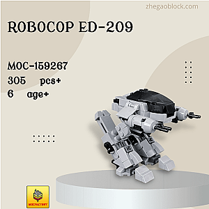 MOC Factory Block 159267 RoboCop ED-209 Movies and Games