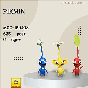 MOC Factory Block 159403 Pikmin Movies and Games
