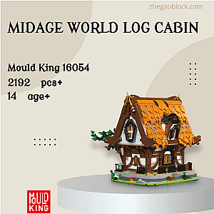 MOULD KING Block 16054 Midage World Log Cabin Modular Building