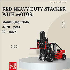 MOULD KING Block 17045 Red Heavy Duty Stacker With Motor Technician