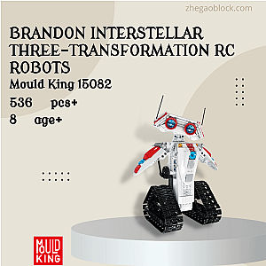 MOULD KING Block 15082 Brandon Interstellar Three-transformation RC Robots Technician