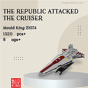 MOULD KING Block 21074 The Republic Attacked The Cruiser Star Wars