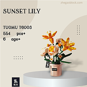 TuoMu Block T6003 Sunset Lily Creator Expert