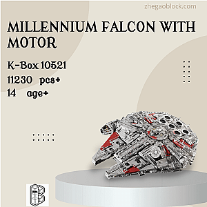 K-Box Block 10521 Millennium Falcon With Motor Star Wars