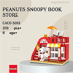 CACO Block S013 Peanuts Snoopy Book Store Movies and Games