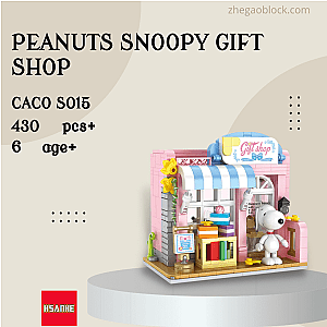 CACO Block S015 Peanuts Snoopy Gift Shop Movies and Games