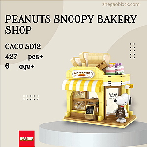 CACO Block S012 Peanuts Snoopy Bakery Shop Movies and Games