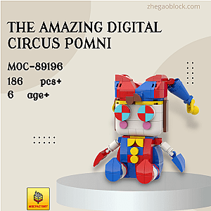 MOC Factory Block 89196 The Amazing Digital Circus Pomni Movies and Games