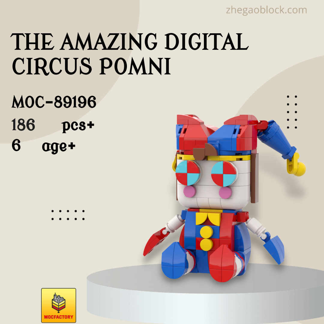 MOC Factory Block 89196 The Amazing Digital Circus Pomni Movies and Games |  Zhegao Block - Official ZHEGAO™ Brick Shop