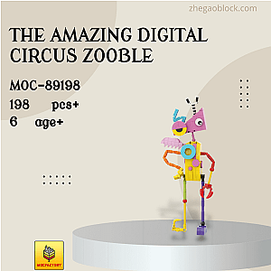 MOC Factory Block 89198 The Amazing Digital Circus Zooble Movies and Games