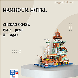 ZHEGAO Block 00422 Harbour Hotel Creator Expert