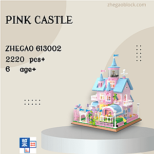 ZHEGAO Block 613002 Pink Castle Creator Expert