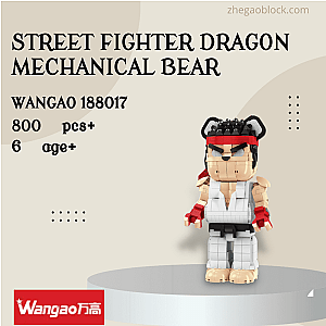 Wangao Block 188017 Street Fighter Dragon Mechanical Bear Creator Expert