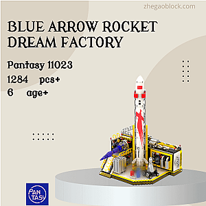 Pantasy Block 11023 Blue Arrow Rocket Dream Factory Space