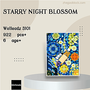 Welleadz Block 3101 Starry Night Blossom Creator Expert
