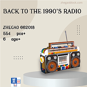 ZHEGAO Block 662018 Back To The 1990's Radio Creator Expert