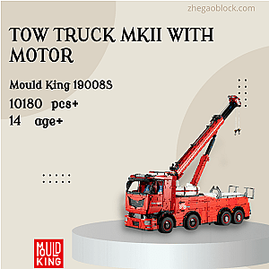 MOULD KING Block 19008S Tow Truck MKII With Motor Technician