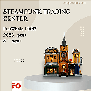 FunWhole Block F9017 Steampunk Trading Center Creator Expert