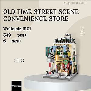 Welleadz Block 6101 Old Time Street Scene Convenience Store Modular Building
