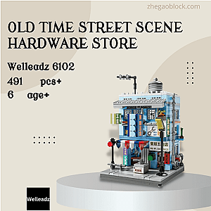 Welleadz Block 6102 Old Time Street Scene Hardware Store Modular Building