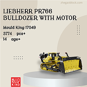 MOULD KING Block 17049 Liebherr PR766 Bulldozer With Motor Technician