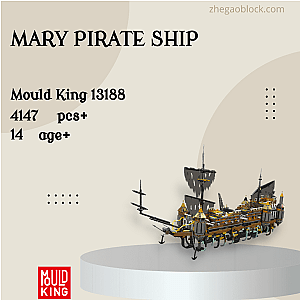MOULD KING Block 13188 Mary Pirate Ship Movies and Games