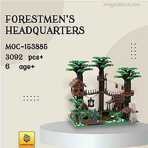 MOC Factory Block 153885 Forestmen's Headquarters Creator Expert