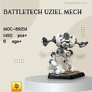 MOC Factory Block 89214 BattleTech Uziel Mech Movies and Games