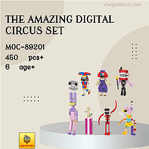 MOC Factory Block 89201 The Amazing Digital Circus Set Movies and Games