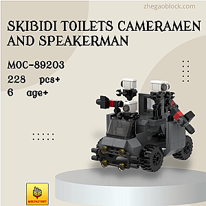 MOC Factory Block 89203 Skibidi Toilets Cameramen and Speakerman Movies and Games
