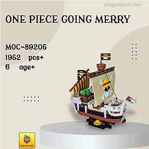 MOC Factory Block 89205 ONE PIECE Going Merry Movies and Games