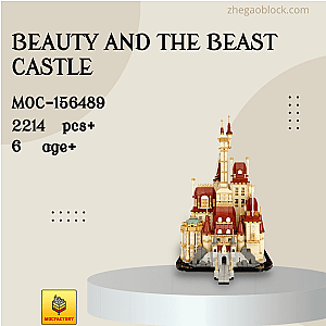 MOC Factory Block 156489 Beauty and the Beast Castle Movies and Games