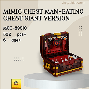 MOC Factory Block 89210 Mimic Chest Man-Eating Chest Giant Version Movies and Games