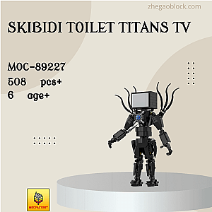 MOC Factory Block 89227 Skibidi Toilet Titans TV Movies and Games