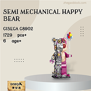GISEGA Block G8902 Semi Mechanical Happy Bear Creator Expert