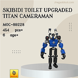 MOC Factory Block 89228 Skibidi Toilet Upgraded Titan Cameraman Movies and Games