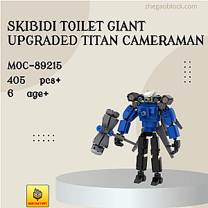 MOC Factory Block 89215 Skibidi Toilet Giant Upgraded Titan Cameraman Movies and Games