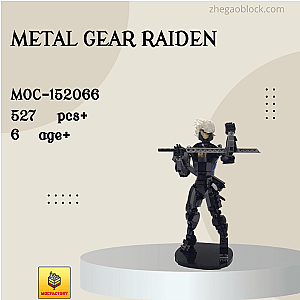 MOC Factory Block 152066 Metal Gear Raiden Movies and Games