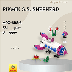 MOC Factory Block 89216 Pikmin S.S. Shepherd Movies and Games