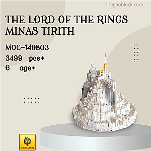 MOC Factory Block 149803 The Lord of the Rings Minas Tirith Modular Building