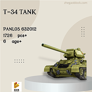 PANLOSBRICK Block 632012 T-34 Tank Military