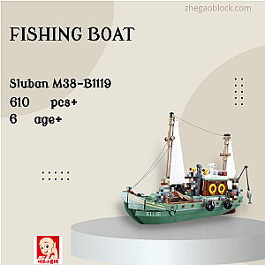 Sluban Block M38-B1119 Fishing Boat Creator Expert