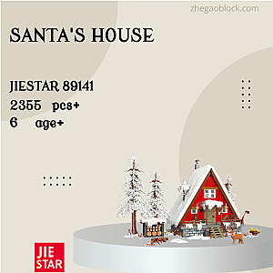 JIESTAR Block 89141 Santa's House Creator Expert