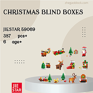 JIESTAR Block 59069 Christmas Blind Boxes Creator Expert