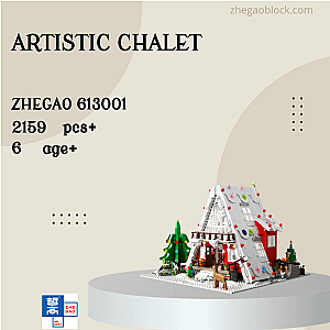 ZHEGAO Block 613001 Artistic Chalet Creator Expert
