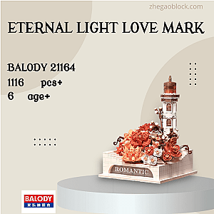 BALODY Block 21164 ETERNAL LIGHT LOVE MARK Creator Expert