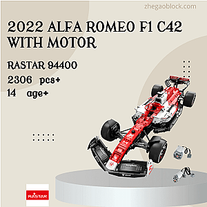 Rastar Block 94400 2022 Alfa Romeo F1 C42 With Motor Technician