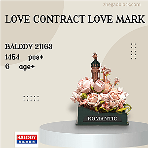 BALODY Block 21163 LOVE CONTRACT LOVE MARK Creator Expert