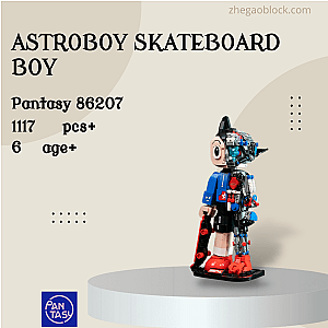 Pantasy Block 86207 AstroBoy Skateboard Boy Movies and Games