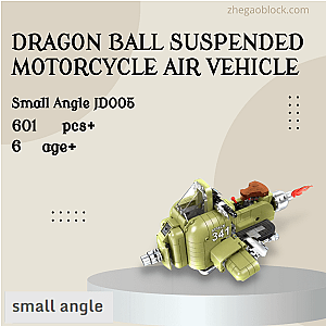 Small Angle Block JD005 Dragon Ball Suspended Motorcycle Air Vehicle Creator Expert